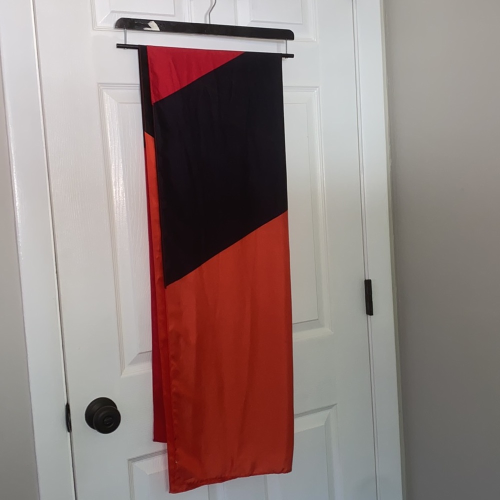 Colorblock Satin Scarf